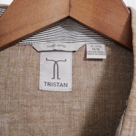 Men's Tristan Gold Shirt#Clearance#Lastprice#No offer - Picture 2 of 6